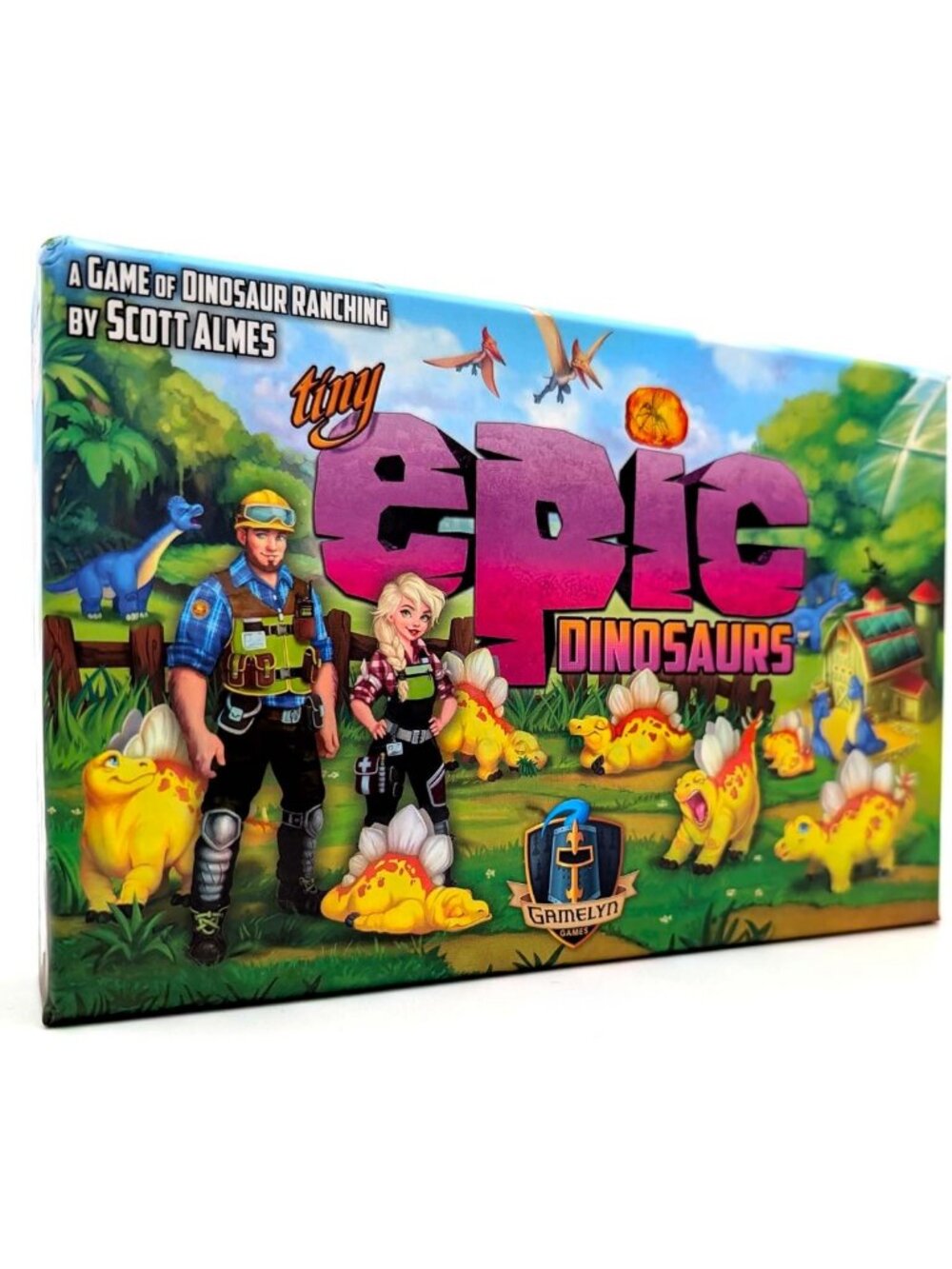 Deluxe Tiny Epic Dinosaurs Board Game for 1-4 Players, Ages 14+, Strategy Fun